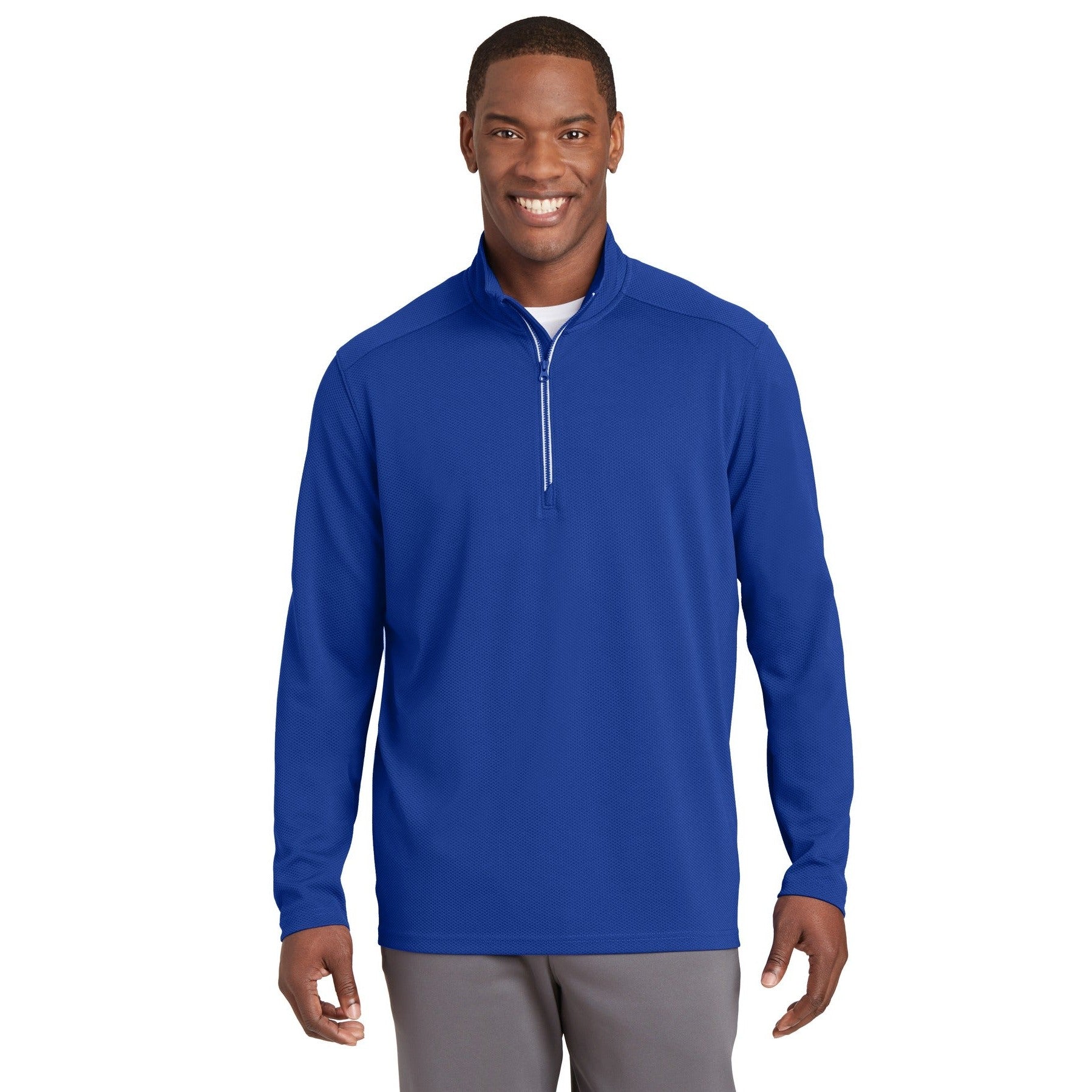 Sport-Tek-Sport-Tek® Sport-Wick® Textured 1/4-Zip Pullover. ST860-MedTech-6